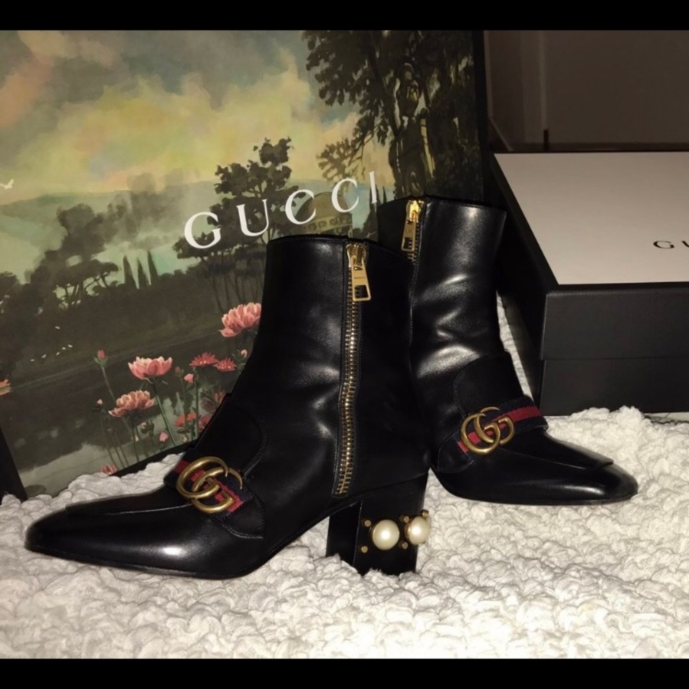 Gucci Heels with Pearls